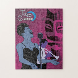 Jazz Mitternacht Sängerpuzzle Puzzle
