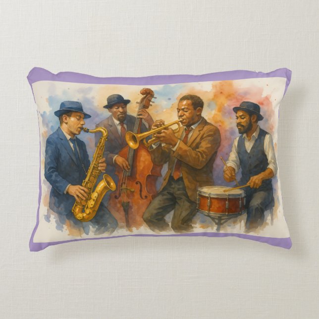 Jazz Muscians Dekokissen (Vorderseite)