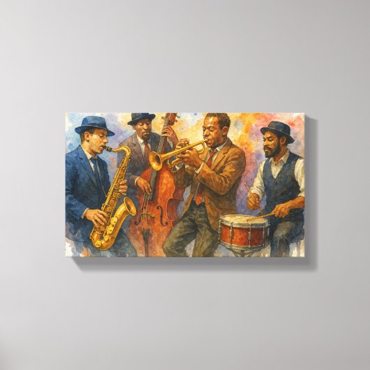 Jazz Muscians Leinwanddruck (Vorderseite)