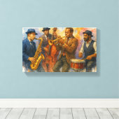 Jazz Muscians Leinwanddruck (Insitu (Holzboden))
