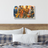 Jazz Muscians Leinwanddruck (Insitu (Schlafzimmer))