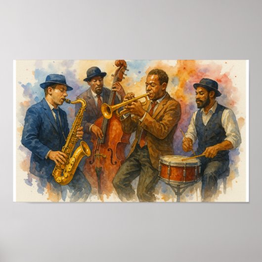Jazz Muscians Poster (Vorne)