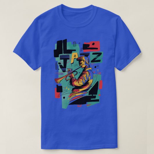 Jazz Music Abstrakt Style T-Shirt (Design vorne)