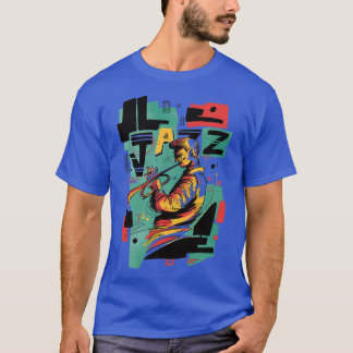 Jazz Music Abstrakt Style  T-Shirt