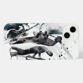 Jazz Music Band Saxophon Player Musician iPhone Hülle (Rückseite (Horizontal))