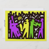 Jazz Music Einladung (Vorne/Hinten)