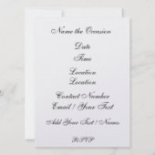 Jazz Music Einladung (Rückseite)