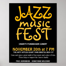 Jazz music fest poster