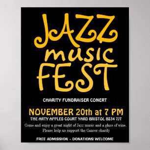 Jazz music fest poster