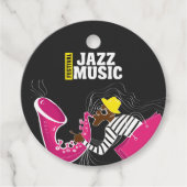 Jazz Music Festival Logo hinzufügen Geschenkanhänger (Vorderseite)