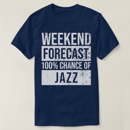 Jazz Music Gift Jazz Forecast (2) T-Shirt (Design vorne)