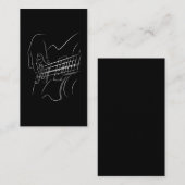 Jazz Music Liebe Musical Musical Electric Guitar P Visitenkarte (Vorne/Hinten)