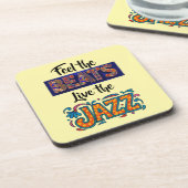 Jazz music lover getränkeuntersetzer (Linke Seite)