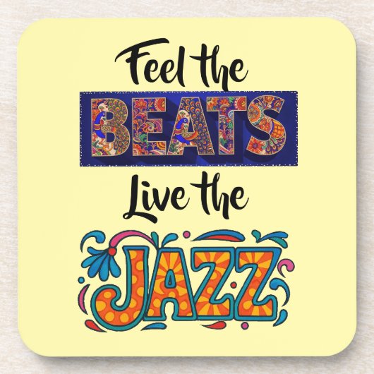 Jazz music lover getränkeuntersetzer (Vorderseite)