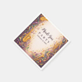 Jazz Music Mardi Gras Masquerade Serviette (Ecke)