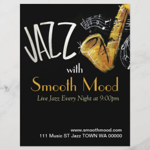 Jazz Music Musician Flyer Einladung