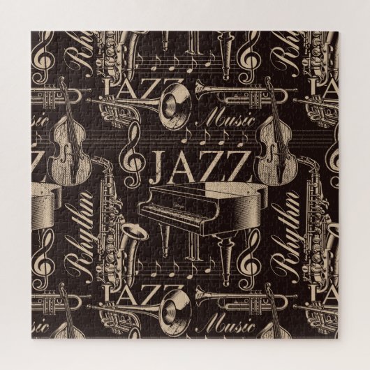 Jazz Music Pattern Puzzle (Vertikal)