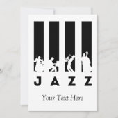 Jazz Music personalisiert Einladung (Vorderseite)