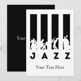 Jazz Music personalisiert Einladung
