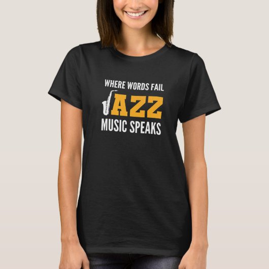 Jazz Music Speaks Orchestra Member Premium T-Shirt (Vorderseite)