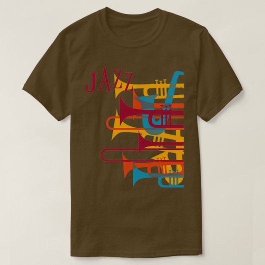 Jazz Music Spirit Sax T-Shirt (Design vorne)