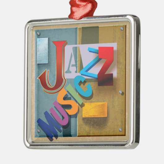 JAZZ Music - SRF Silbernes Ornament (Links)