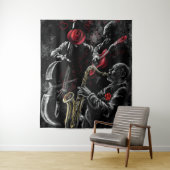 Jazz Music Tapestry Wandteppich (Beispiel)