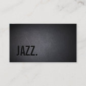 Jazz Music Teacher Moderner, kühne Schwarzer Minim Visitenkarte (Vorderseite)