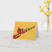 JAZZ MUSIC TRUMPET GLÜCKLICH GEBURTSTAG KARTE (Gelbe Blume)