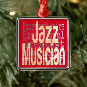 Jazz Musician Extraordinaire Ornament Aus Metall
