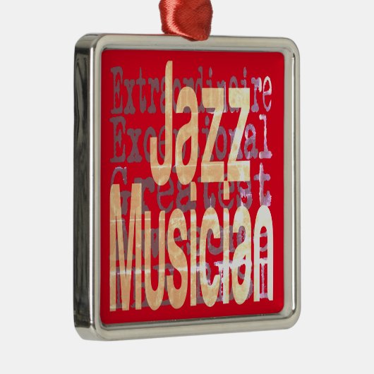 Jazz Musician Extraordinaire Ornament Aus Metall (Rechts)