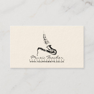 Jazz Musician/Music Teacher Business Card Visitenkarte