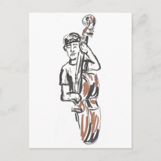 Jazz Musician Postkarte (Vorderseite)