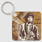 Jazz Musician Schlüsselanhänger (Vorderseite)
