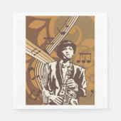 Jazz Musician Serviette (Vorderseite)