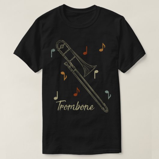Jazz Musician Trombone Player Geschenk Trombone Pu T-Shirt (Design vorne)