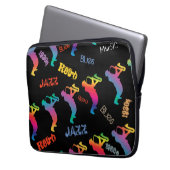 Jazz Musicians Retro Blues Music POP ART Laptopschutzhülle (Vorderseite Links)