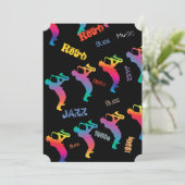 Jazz Musicians Retro Music Blues Party Electric Einladung (Stehend Vorderseite)