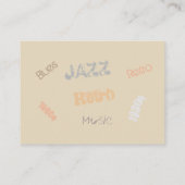 Jazz Musicians Retro Music Blues Party Vintag Visitenkarte (Rückseite)