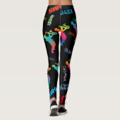 Jazz Musicians Retro Music Blues Pop ART Paint Leggings (Rückseite)