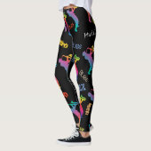 Jazz Musicians Retro Music Blues Pop ART Paint Leggings (Links)