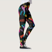 Jazz Musicians Retro Music Blues Pop ART Paint Leggings (Rechts)