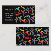 Jazz Musicians Retro Music POP ART 1930er - 1950er Visitenkarte (Vorne/Hinten)