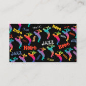 Jazz Musicians Retro Music POP ART 1930er - 1950er Visitenkarte (Rückseite)