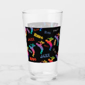 Jazz Musicians Retro Music POP ART Glas (Vorderseite)
