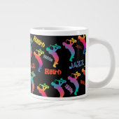 Jazz Musicians Retro Music POP ART Jumbo-Tasse (Rechts)