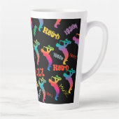 Jazz Musicians Retro Music POP ART Rainbow Milchtasse (Rechts)