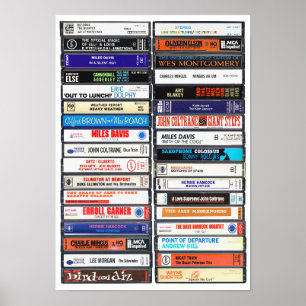 Jazz-Musik-Kassetten-Druck - Geschenkidee für Jazz Poster