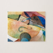 Jazz-Musik-Malerei "Bassline " Puzzle (Horizontal)