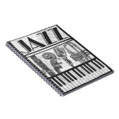Jazz-Musik-Notizbuch Notizblock (Rechte Seite)